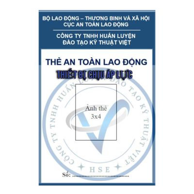 Thẻ An toàn vận hành thiết bị chịu áp lực - Nhóm 3