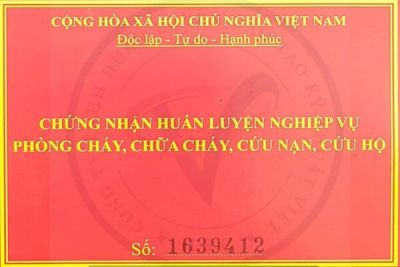 Chứng chỉ Huấn luyện PCCC