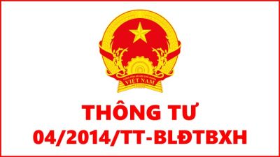Thông tư 04/2014/TT-BLĐTBXH hướng dẫn thực hiện chế độ trang bị phương tiện bảo vệ cá nhân
